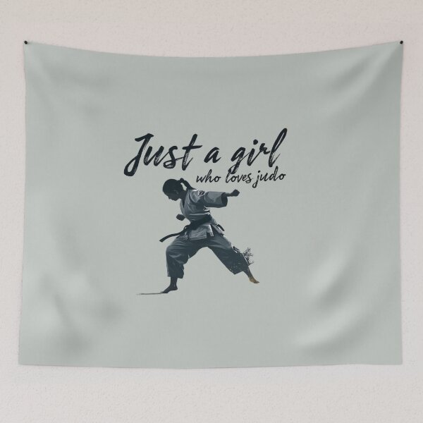 Item preview, 1. Female Judo Shirt Just a Girl Who Loves Judo, Martial Arts Gift for Women, Judoka Tee  designed and sold by MalwasBasket.