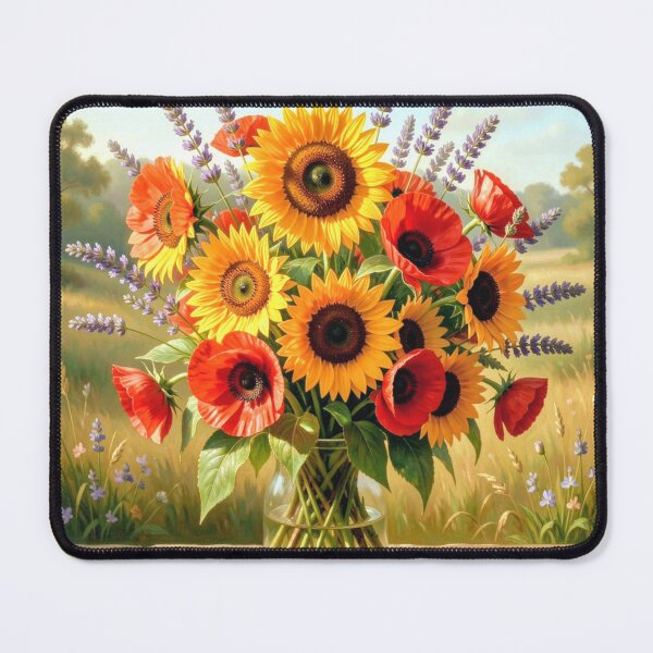 Item preview, Sunflowers and poppies designed and sold by Judith Murphy.