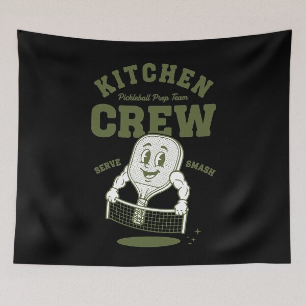 Item preview, Pickleball Kitchen Crew Funny Player Love designed and sold by LuminOrb.