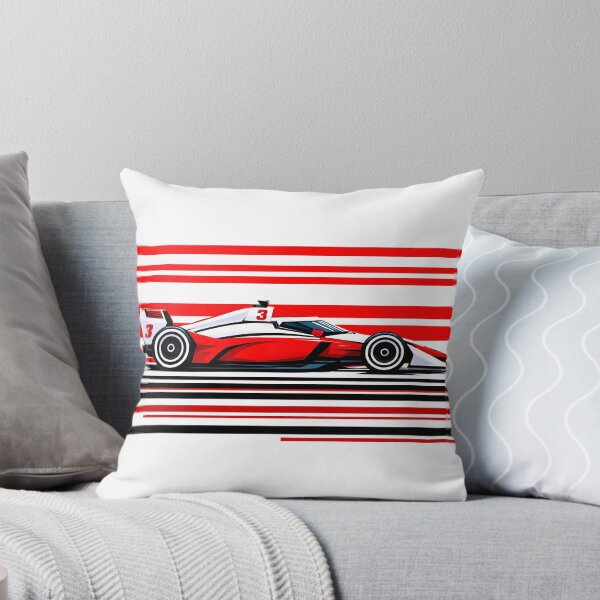 Item preview, Scott McLaughlin No. 3 Red & White Car Side Profile designed and sold by PitWallArt.