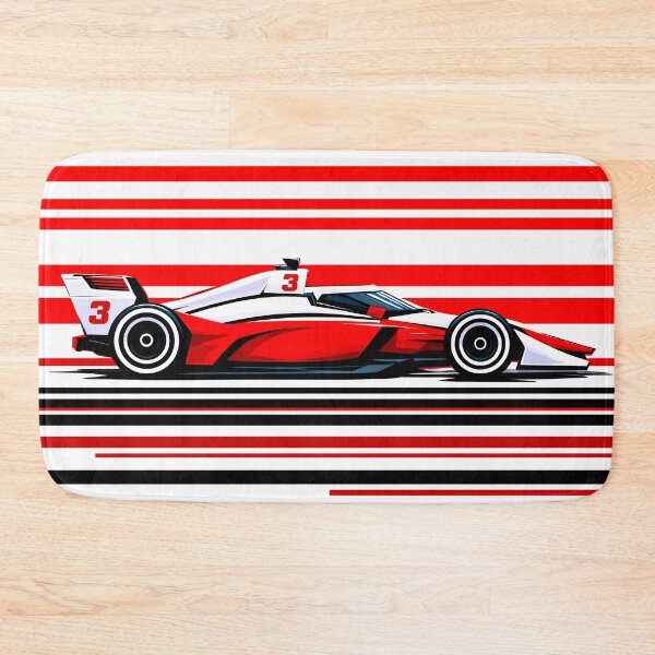 Item preview, Scott McLaughlin No. 3 Red & White Car Side Profile designed and sold by PitWallArt.