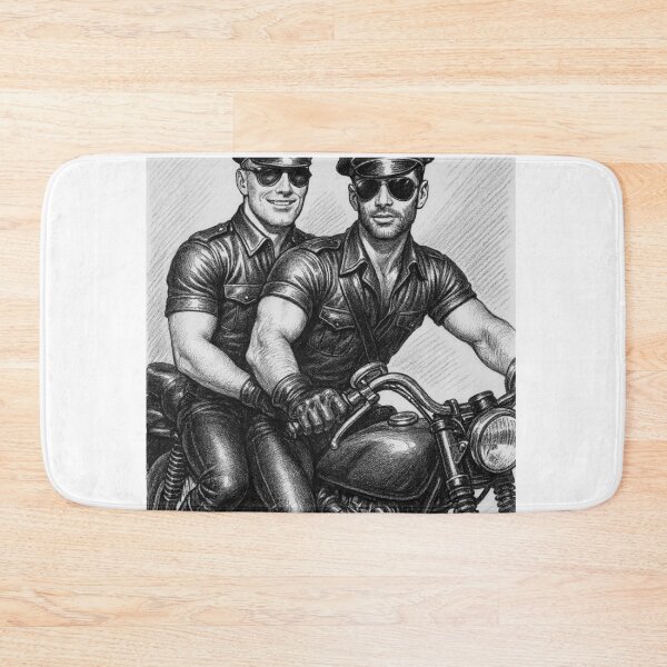 Item preview, Vintage Cool Guys Gay Leather Bikers Ride Harder Tom of Finland Tribute Berlin German Pride Defiant Currency Tom of Finland Tribute Gay Pride Graphic Design designed and sold by ItsAKinkThing.