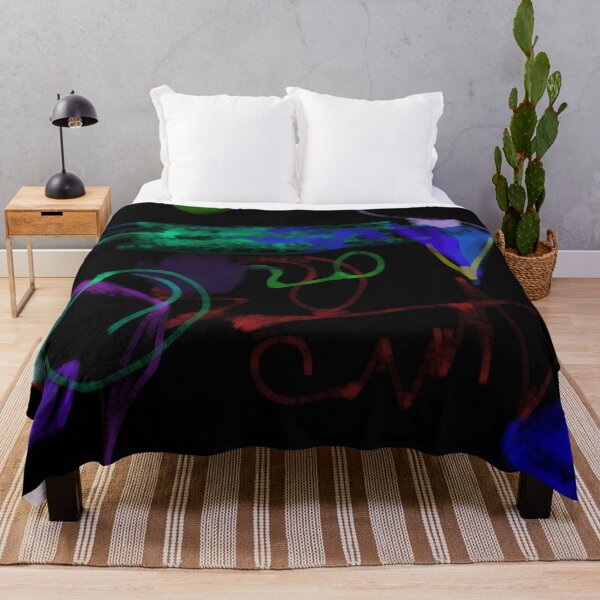 Item preview, Midnight Echoes Abstract Expressionist Digital Scribble designed and sold by masabo.