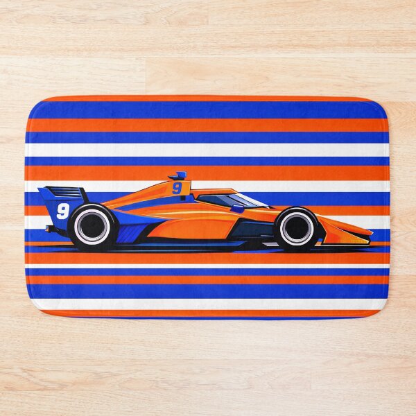 Item preview, Scott Dixon #9 Orange & Blue Car Side Profile designed and sold by PitWallArt.