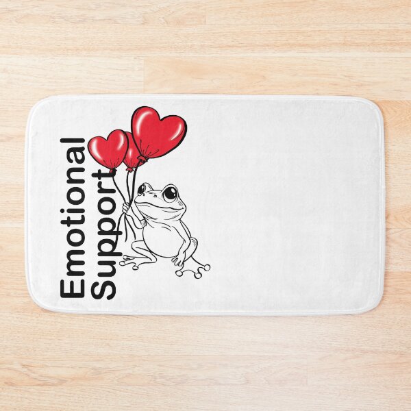 Item preview, Emotional support frog with heart balloons designed and sold by Maryart8.