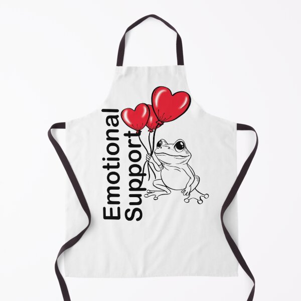 Item preview, Emotional support frog with heart balloons designed and sold by Maryart8.