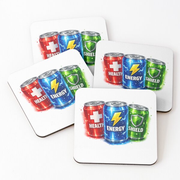 Item preview, Gamer Power – Life, Energy, and Shield Cans designed and sold by NextNoob485.