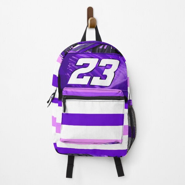 Item preview, Bubba Wallace #23 Purple Car Side Profile designed and sold by PitWallArt.