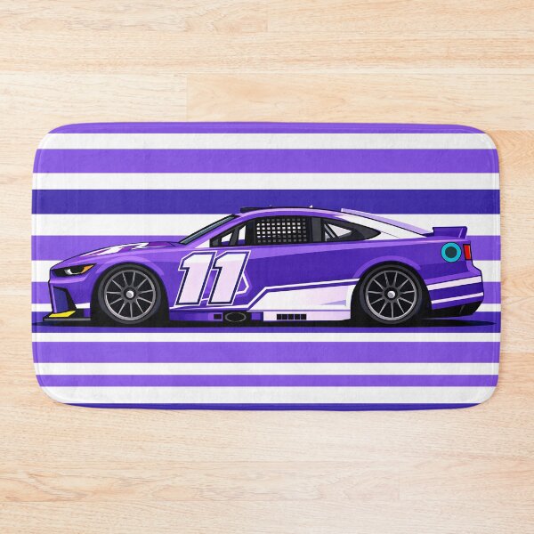 Item preview, 2026 Denny Hamlin Purple No. 11 Car Side Profile designed and sold by PitWallArt.