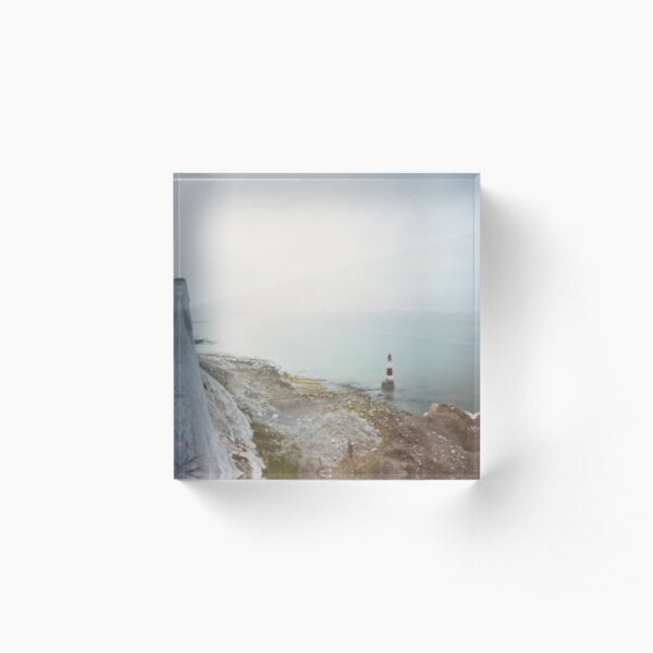 Beachy head Lighthouse - Pinhole photography Acrylic Block
