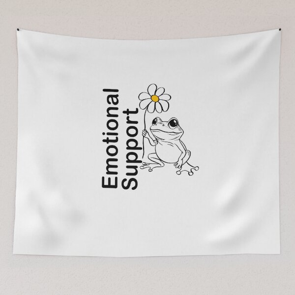 Item preview, Emotional support frog with a flower designed and sold by Maryart8.