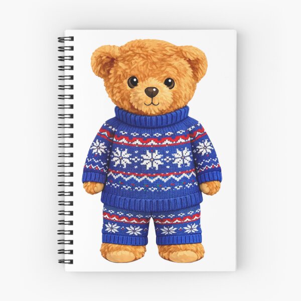 Item preview, Cute Nordic Pullover Teddy Bear - Traditional Norwegian Pattern Graphic designed and sold by CuteBear87.