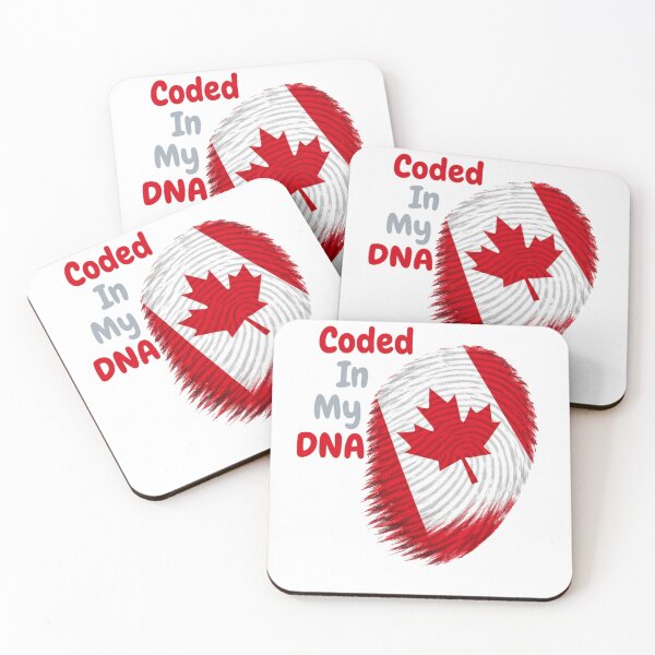 Item preview, Coded In My DNA Canada – Canadian Flag Fingerprint Patriotic Design designed and sold by Moccroad.