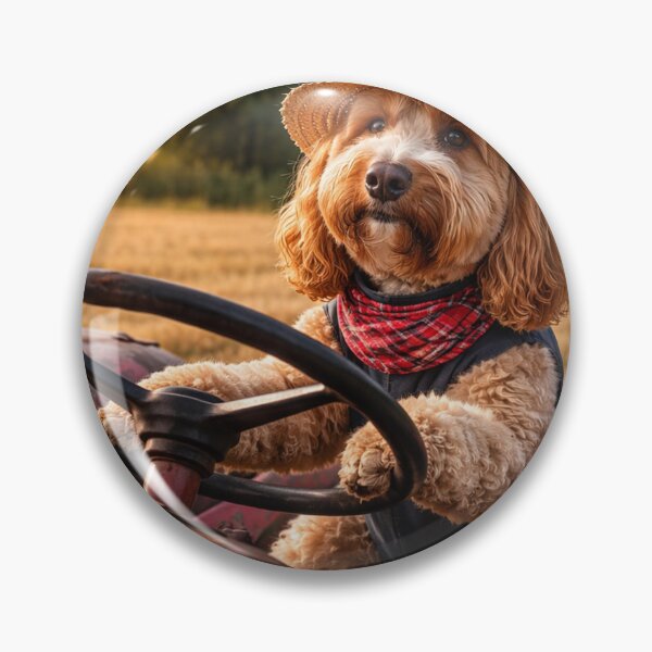 Item preview, Cockapoo Farmer on a Tractor designed and sold by Paul Thompson Photography.