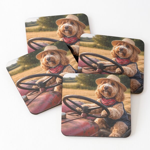 Item preview, Cockapoo Farmer on a Tractor designed and sold by Paul Thompson Photography.