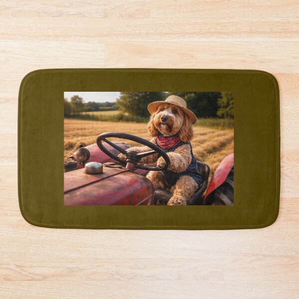 Item preview, Cockapoo Farmer on a Tractor designed and sold by Paul Thompson Photography.