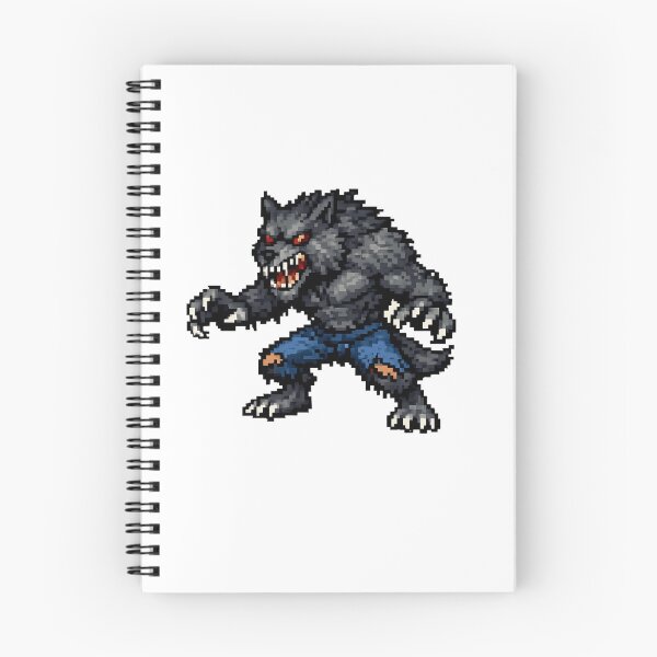 Item preview, Angry Pixelated Werewolf – Retro Art designed and sold by NextNoob485.