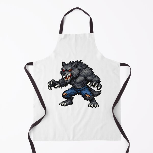 Item preview, Angry Pixelated Werewolf – Retro Art designed and sold by NextNoob485.