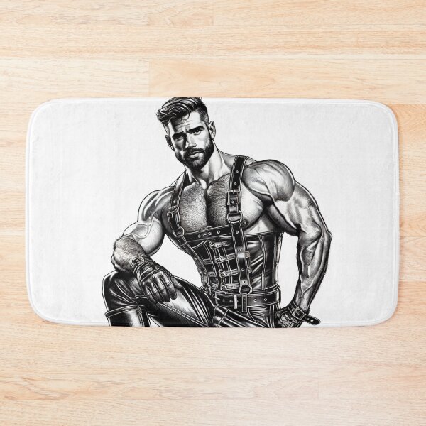 Item preview, Gay Leather Bar Gods Tom of Finland Tribute San Francisco Pride Graphic Design designed and sold by ItsAKinkThing.