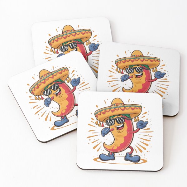 Item preview, Fun Chili Mexico Samba smilining Sombrero Dance designed and sold by madevdine.