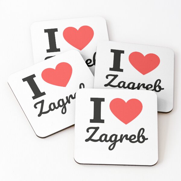 Item preview, I Love Zagreb | Croatia Capital Typography | Culture, History & Urban Charm Design designed and sold by PaintedPixels01.