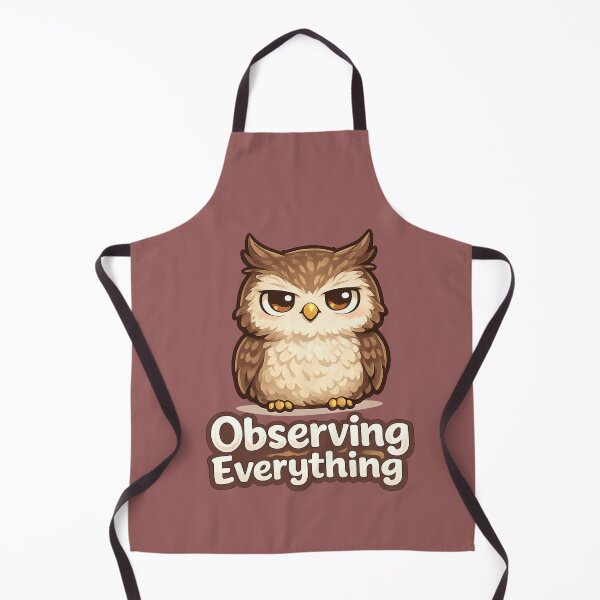 Item preview, Observing Everything Funny Owl Cute Introvert Meme T-Shirt Sticker Design designed and sold by BabyStark.