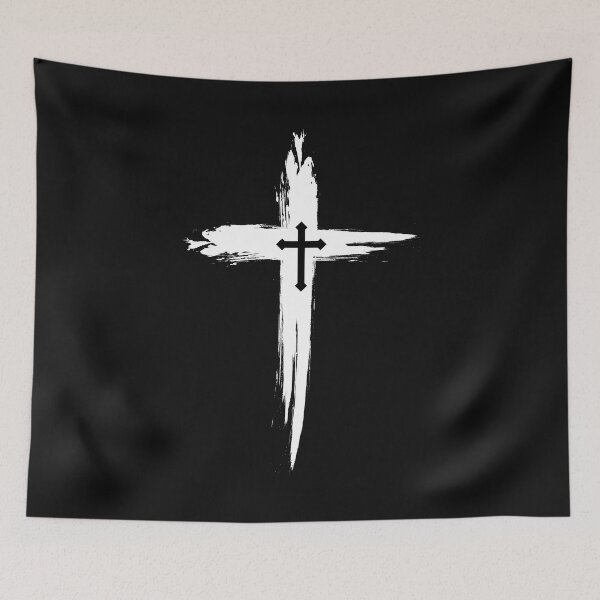 Item preview, Dark Decorative Grunge Cross – Ornate Iconic Streetwear Design designed and sold by EarthArtDesigns.