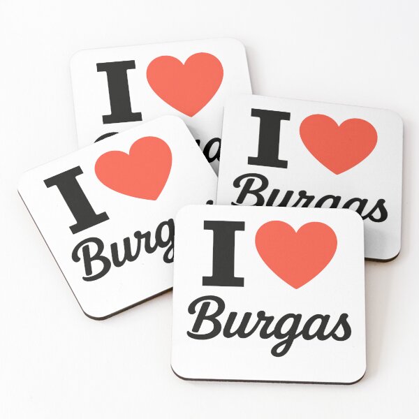 Item preview, I Love Burgas | Bulgaria Coastal City Typography | Culture, History & Seaside Charm Design designed and sold by PaintedPixels01.