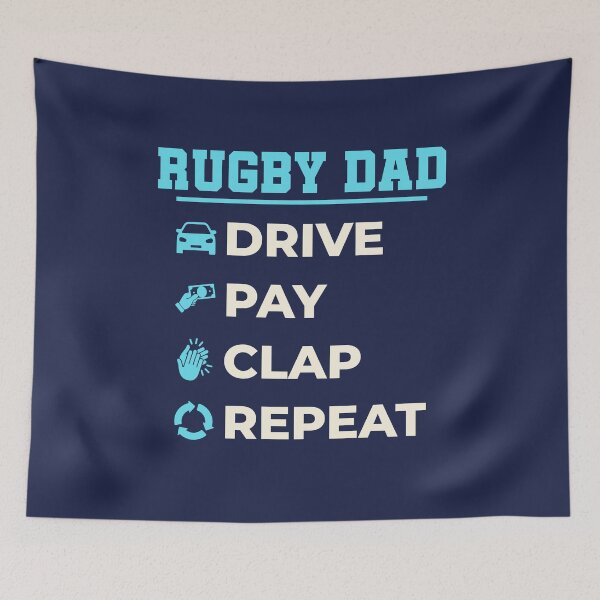 Item preview, Rugby Dad Drive Pay Clap Repeat designed and sold by jaygo.