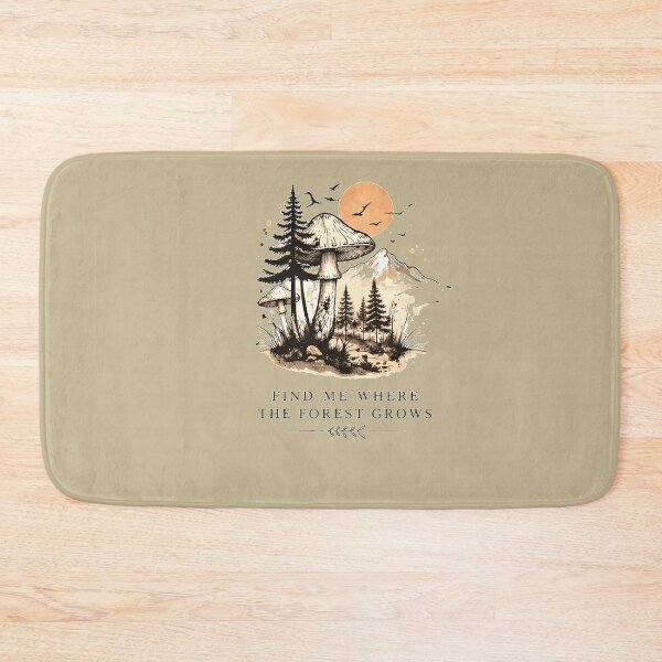Item preview, Find Me in the Forest – Minimal Nature Aesthetic Mushroom Shirt designed and sold by FunForgeStudio.