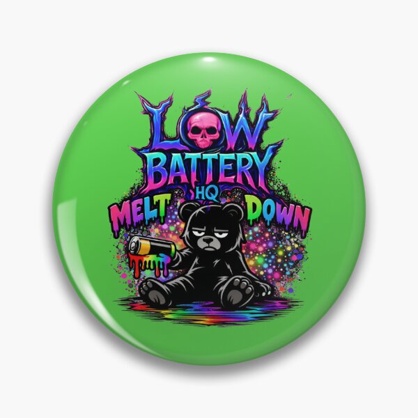 Item preview, LowBattery Meltdown Bear designed and sold by LowBatteryHQ.