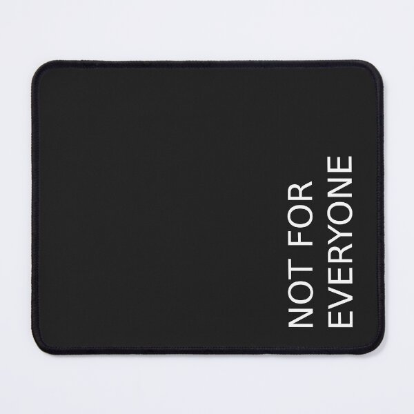 Item preview, NOT FOR EVERYONE – Black Minimalist Statement Design designed and sold by IrynaLineArt.