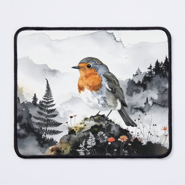 Item preview, Robin Guardian Spirit: British Garden Bird Art & Cottagecore Decor designed and sold by Englandbear.