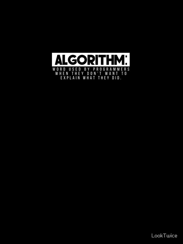 Thumbnail 4 of 4, iPhone Case, Funny Algorithm Definition Programming Programmer Geek Shirt designed and sold by LookTwice.