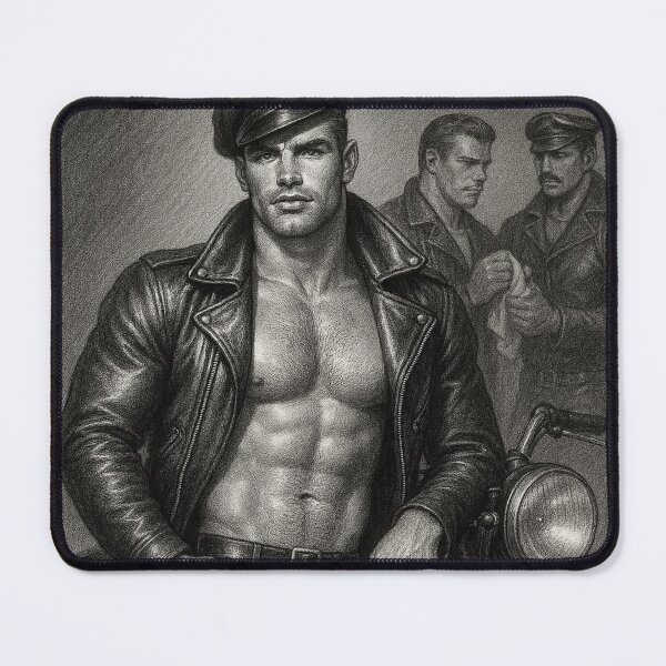 Item preview, Vintage Leather Legends Berlin Bikers Series Raw Leder Pride Tom of Finland Tribute Graphic Design designed and sold by ItsAKinkThing.