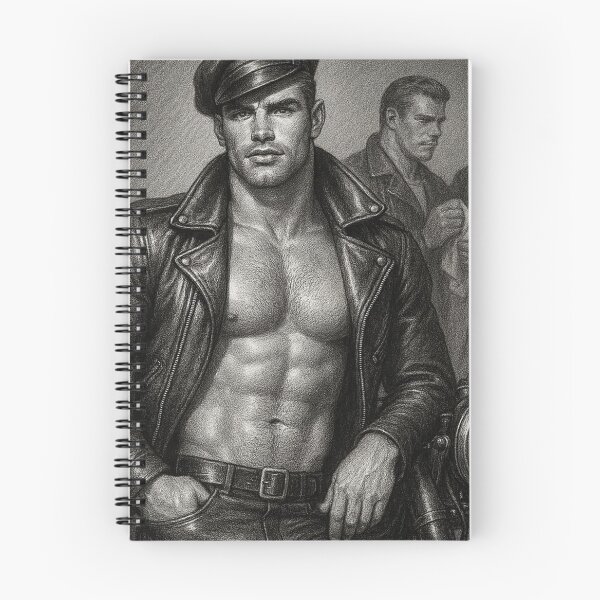 Item preview, Vintage Leather Legends Berlin Bikers Series Raw Leder Pride Tom of Finland Tribute Graphic Design designed and sold by ItsAKinkThing.
