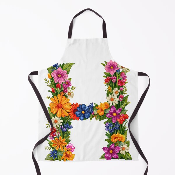 Item preview, Floral Letter H - Vibrant Botanical Alphabet Art Print designed and sold by DesignArtist.ia.