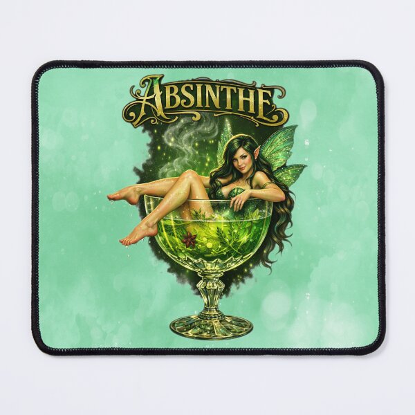 Item preview, Absinthe Fairy Enchantress Green Muse Absinthe Art • Vintage Absinthe Spirit designed and sold by MysticOzzy.