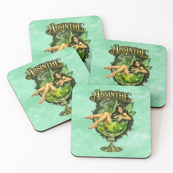 Item preview, Absinthe Fairy Enchantress Green Muse Absinthe Art • Vintage Absinthe Spirit designed and sold by MysticOzzy.