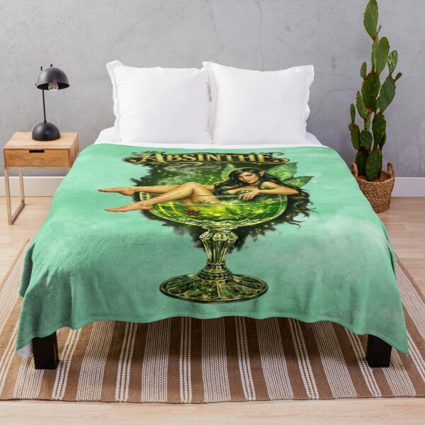 Item preview, Absinthe Fairy Enchantress Green Muse Absinthe Art • Vintage Absinthe Spirit designed and sold by MysticOzzy.