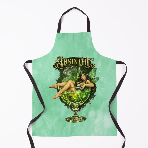 Item preview, Absinthe Fairy Enchantress Green Muse Absinthe Art • Vintage Absinthe Spirit designed and sold by MysticOzzy.