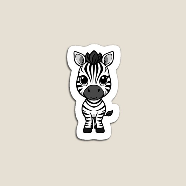 Item preview, Pegatina de cebra linda designed and sold by SurajDesigns.