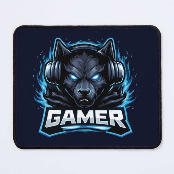 Item preview, Angry Wolf Gamer Mascot Logo – Fierce Esports Gaming Design designed and sold by MerlinWear.
