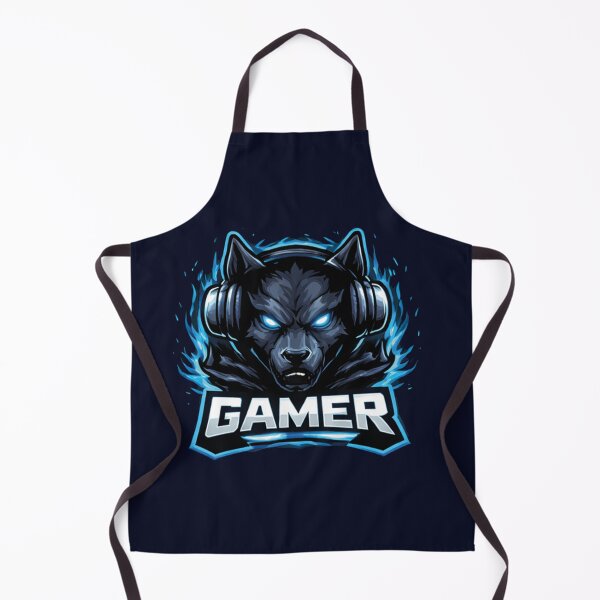 Item preview, Angry Wolf Gamer Mascot Logo – Fierce Esports Gaming Design designed and sold by MerlinWear.