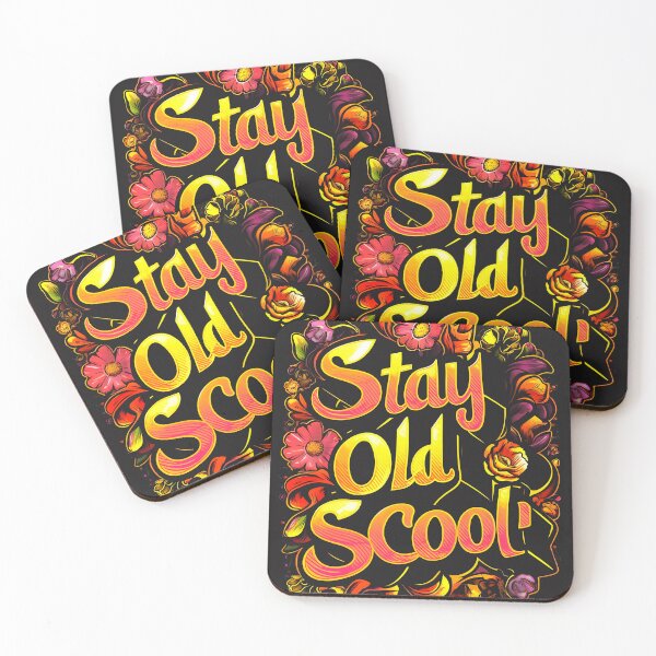 Item preview, Stay Old Scool positivty inspiration good vibes retro vintage designed and sold by madevdine.