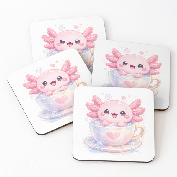 Item preview, Axolotl Cute Axolotl in a Cup Pastel Watercolor Gift Idea for Funny Fans designed and sold by Divakar Fashion.