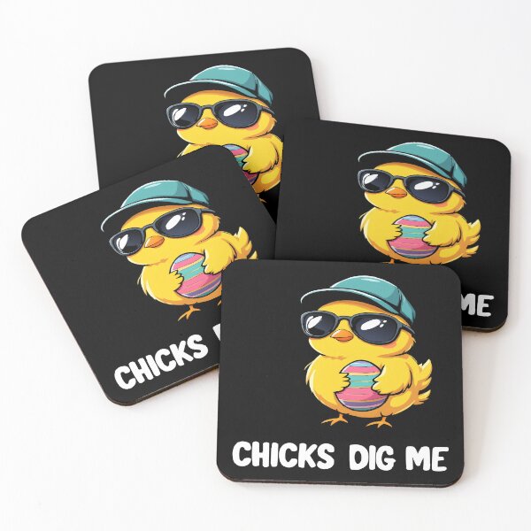 Item preview, FUNNY hip hop easter CHICKS DIG ME designed and sold by Uglyandcute.