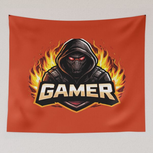 Item preview, Angry Gamer Mascot Logo – Fierce Esports Player Design designed and sold by MerlinWear.
