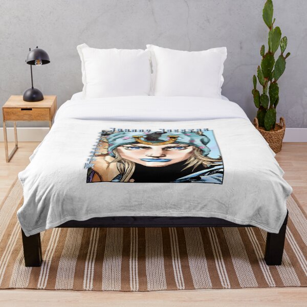 Item preview, Star‑Patterned Blue & Pink Anime Rider – Bold Portrait designed and sold by lamiarte.