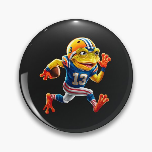 Item preview, Pepe Frog Football sport Fun animal number 13 running designed and sold by madevdine.